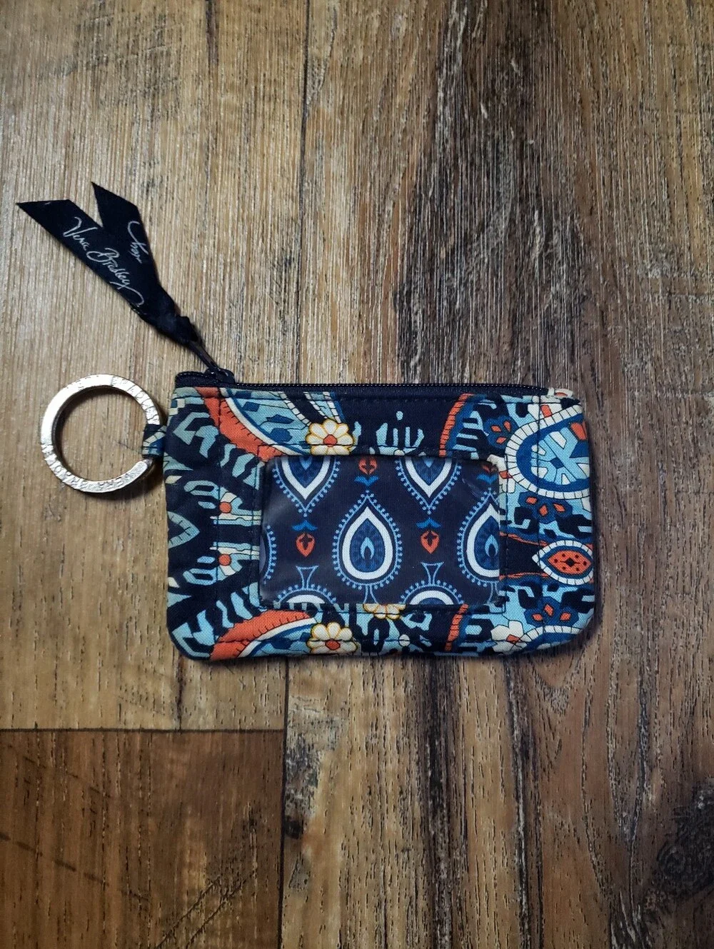 Vera Bradley 3 Piece Mixed Pattern ID Zip Key Pouch Set